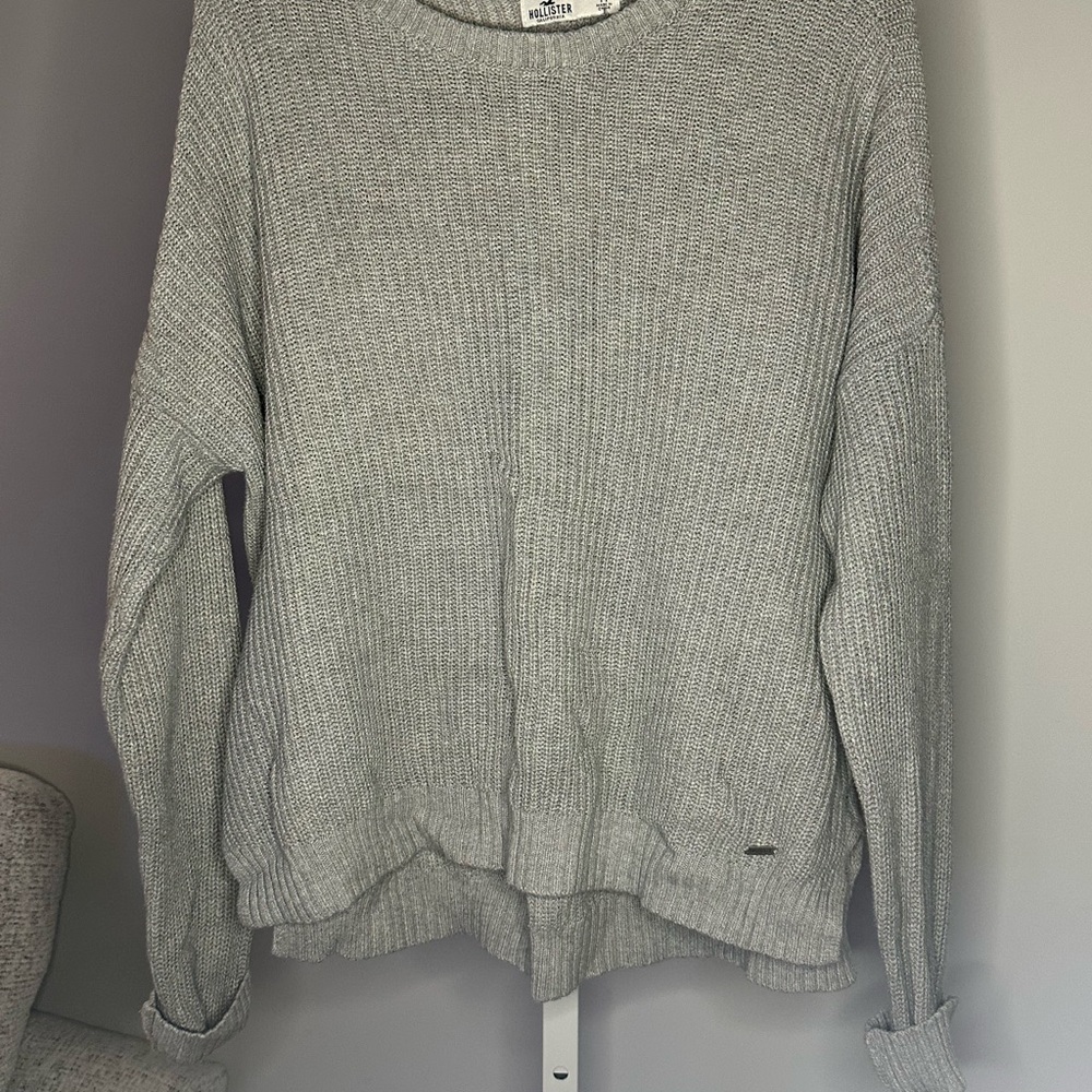 Gray Hollister Knit Sweater